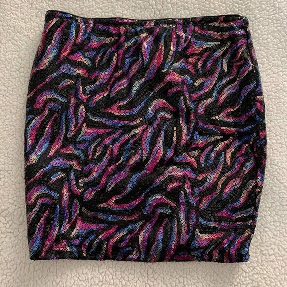 Lily White Dresses & Skirts - Slip on Multi-colored Sequin Skirt - S